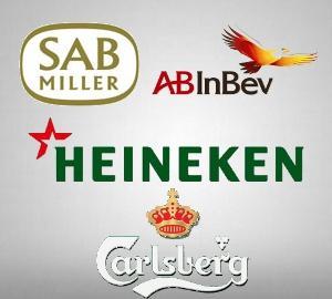 Drie grootste brouwers ter wereld